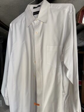 Ultracool Men's White Dress Shirt with Chest Pocket
